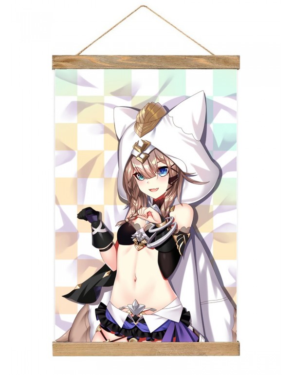 Schnäpche Japanese Wall Banner Honkai Impact 3rd Pardofelis Anime Wall Scroll Posters 40x60cm(23.6x15.7in)