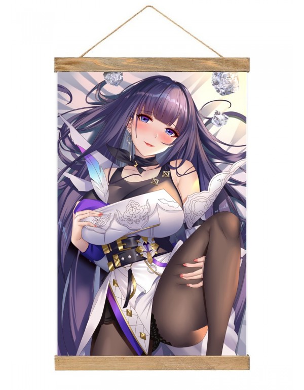 Sexy Japanese Wall Banner Honkai Impact 3rd Raiden Mei Anime Wall Scroll Posters 40x60cm(23.6x15.7in)