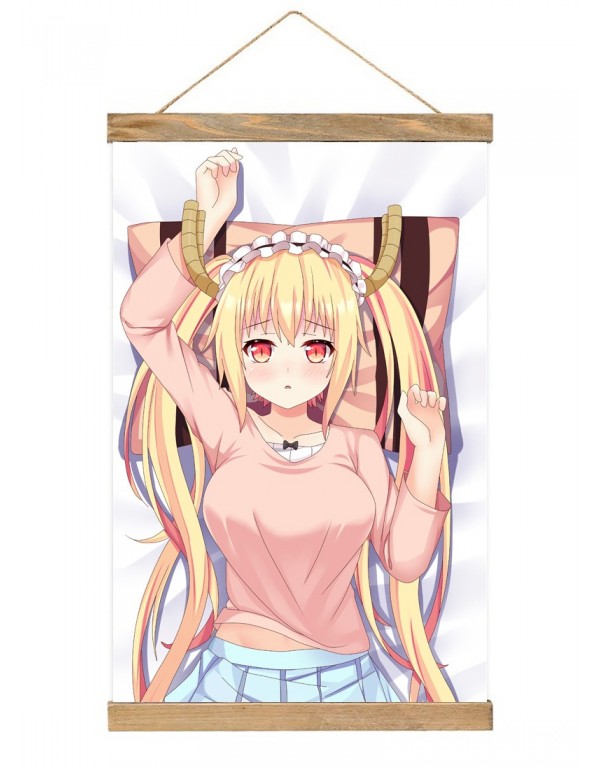 Klopfen Japanese Wall Banner Miss Kobayashis Dragon Maid Tohru Anime Wall Scroll Posters 40x60cm(23.6x15.7in)