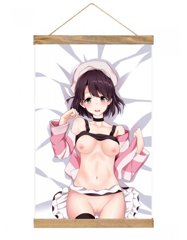 Willkommen Japanese Wall Banner Saekano How To Raise A Boring Girlfriend Kato Megumi Anime Wall Scroll Posters 40x60cm(23.6x15.7in)