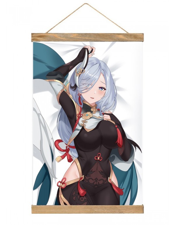 Großhandel Japanese Wall Banner Genshin Impact Shenhe Anime Wall Scroll Posters 40x60cm(23.6x15.7in)