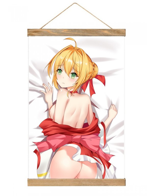 Schlussverkauf Japanese Wall Banner Fate Grand Order Saber Nero Anime Wall Scroll Posters 40x60cm(23.6x15.7in)