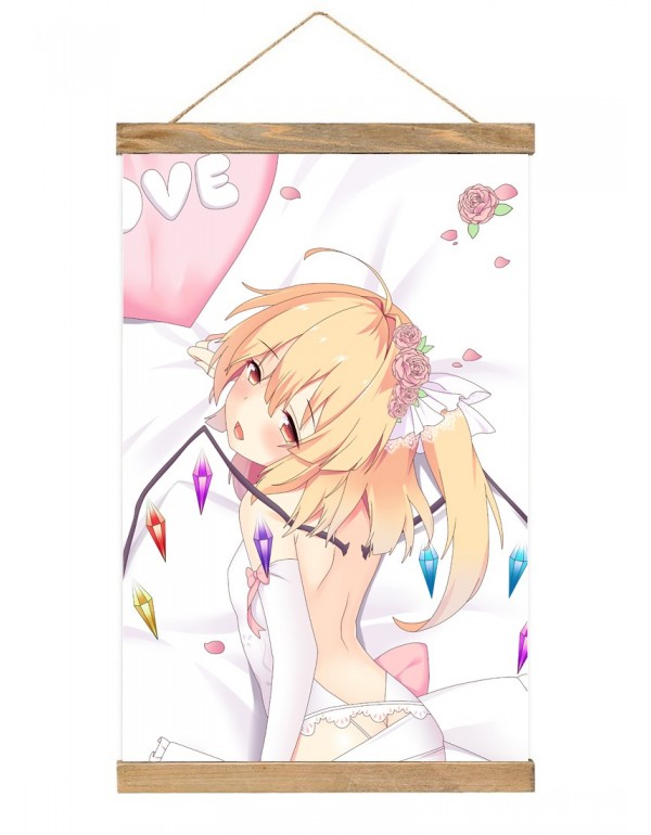 Klopfen Japanese Wall Banner Touhou Project Flandre Scarlet Anime Wall Scroll Posters 40x60cm(23.6x15.7in)