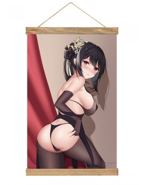 Billig Japanese Wall Banner Azur Lane Taihou Anime Wall Scroll Posters 40x60cm(23.6x15.7in)