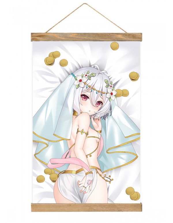 Billig Japanese Wall Banner Princess Connect Redive Kokkoro Anime Wall Scroll Posters 40x60cm(23.6x15.7in)