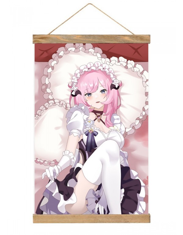 Willkommen Japanese Wall Banner Honkai Impact 3rd Elysia Anime Wall Scroll Posters 40x60cm(23.6x15.7in)