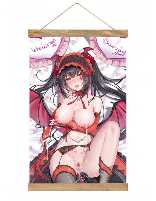 Billig Japanese Wall Banner Date A Live Tokisaki Kurumi Anime Wall Scroll Posters 40x60cm(23.6x15.7in)