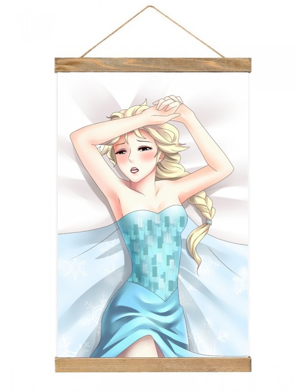 Mode Japanese Wall Banner Frozen Elsa Anime Wall S...