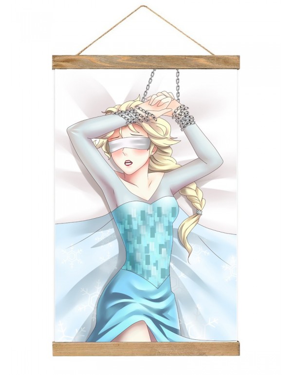 2023 Japanese Wall Banner Frozen Elsa Anime Wall Scroll Posters 40x60cm(23.6x15.7in)