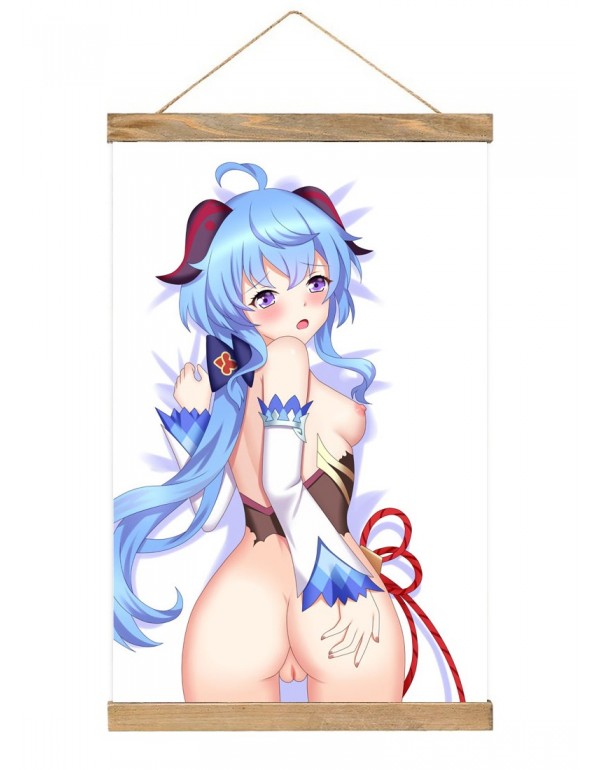 Großhandel Japanese Wall Banner Genshin Impact Ganyu Anime Wall Scroll Posters 40x60cm(23.6x15.7in)