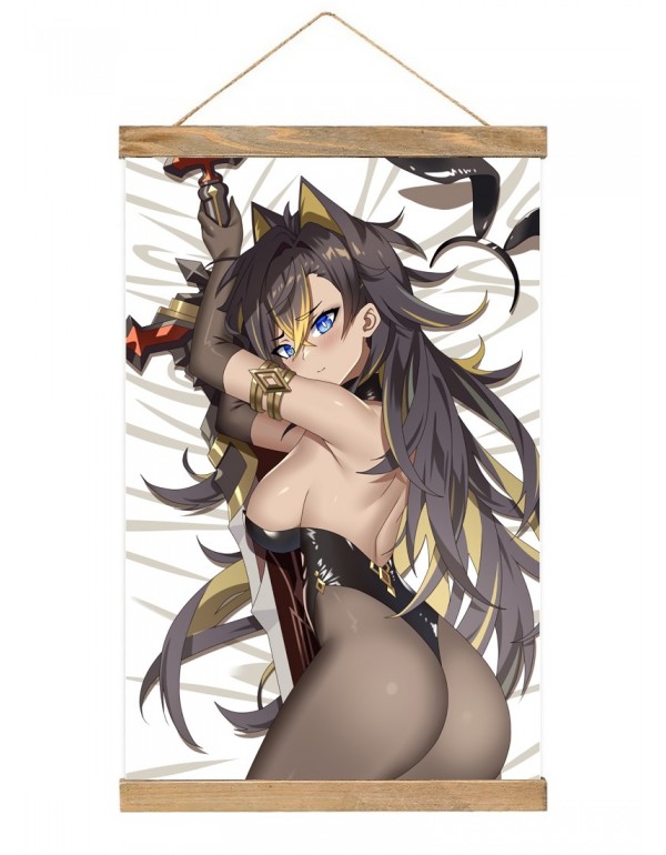 Günstig Japanese Wall Banner Genshin Impact Dehya Anime Wall Scroll Posters 40x60cm(23.6x15.7in)