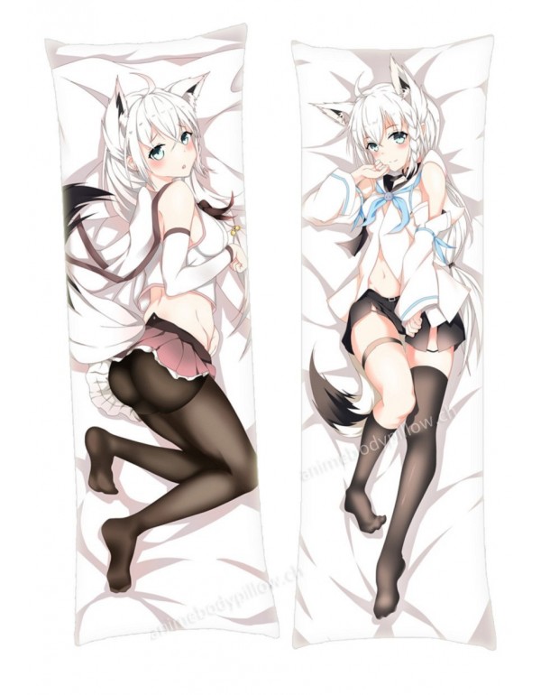 Azur Lane Shirakami Fubuki Hugging body anime cudd...