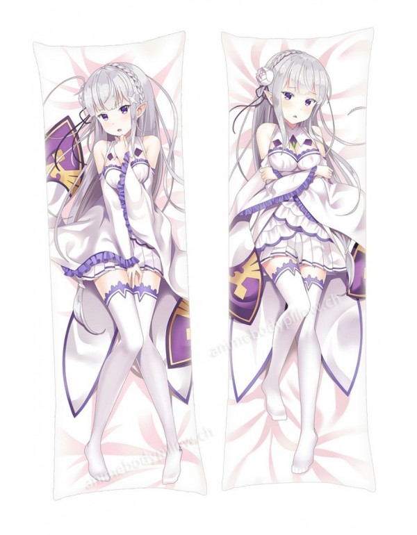 Emilia Re Zero Anime Dakimakura Japanese Hugging B...