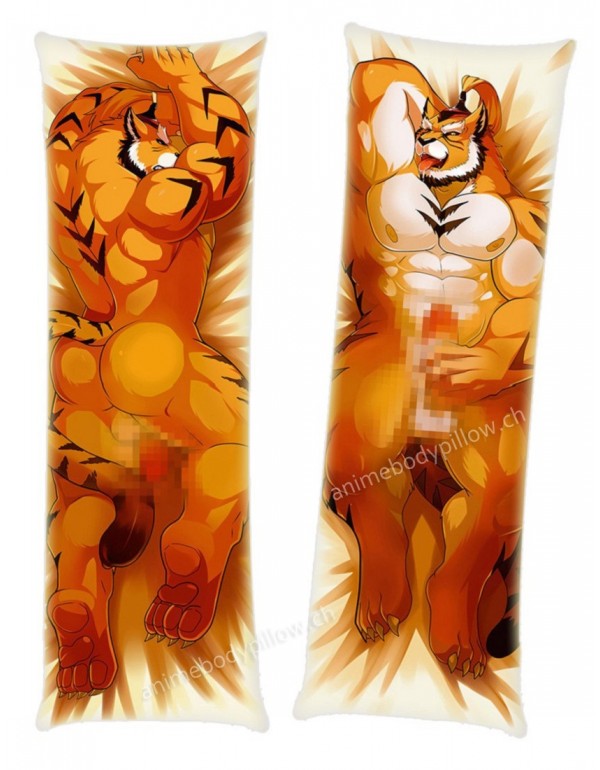 Big Tiger Male Anime body dakimakura japenese love Kissenbezüge