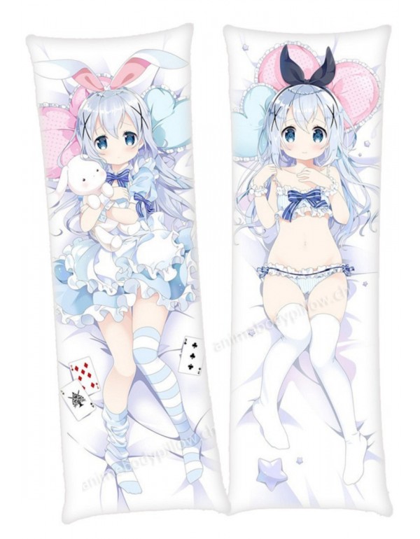 Chino Kafu Is the Order a Rabbit Anime Dakimakura Japanese Hugging Body Kissenbezüge