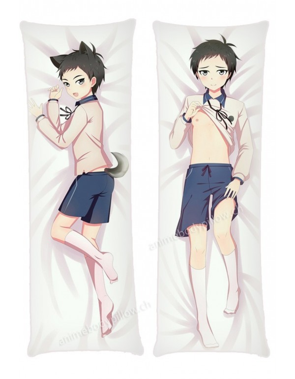 Cute Neko Boy Male Anime Dakimakura Japanese Huggi...