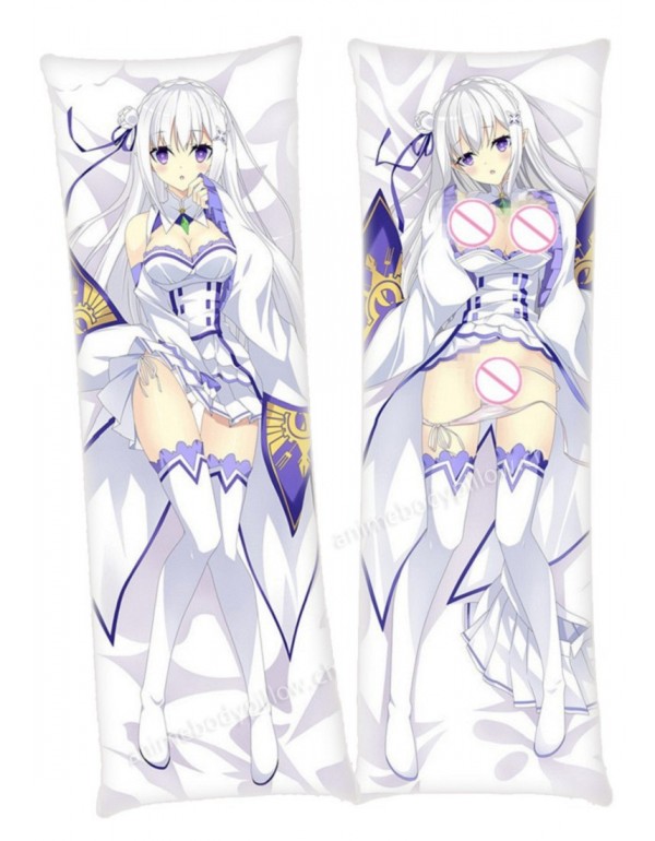 Emilia Re Zero Anime Dakimakura Japanese Hugging B...