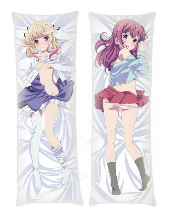 Momoka Sono and Chitose Karasuma Girlish Number Anime Dakimakura Japanese Hugging Body Kissenbezüge