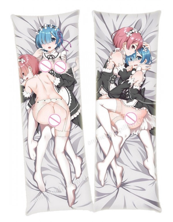 Rem and Ram Re Zero Anime Dakimakura Japanese Hugg...