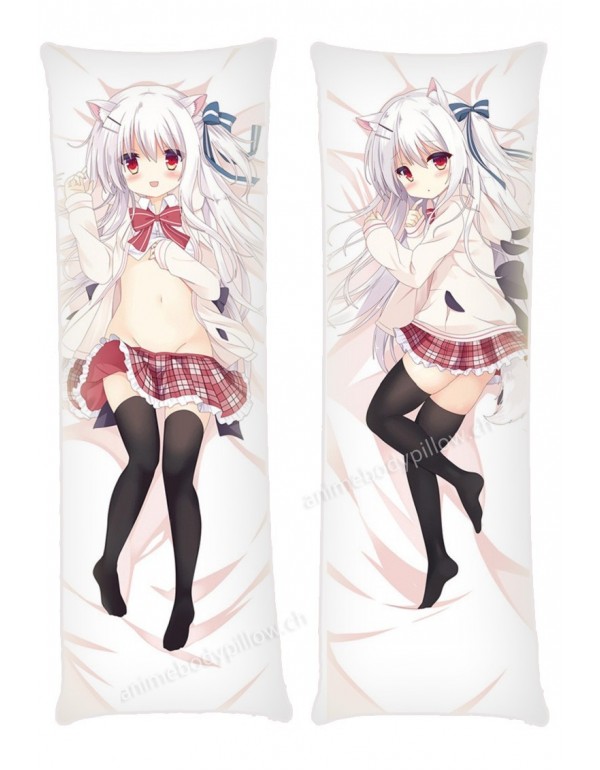 White Hair Girl Anime Dakimakura Japanese Hugging ...