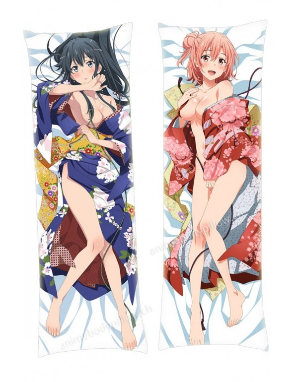 Yukino Yukinoshita and Yui Yuigahama Yahari Ore no Seishun Love Comedy wa Machigatteiru Dakimakura Japanese Hugging Body Kissenbezüge Anime