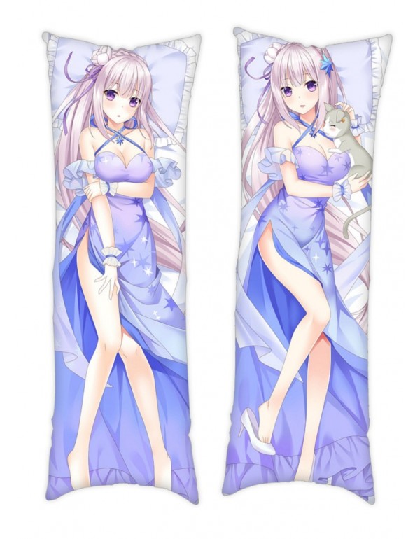 ReZero Emilia Anime Dakimakura Japanese Hugging Body Kissenbezug