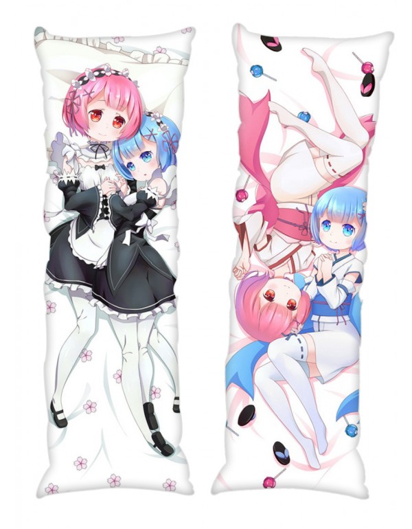 Rem and Ram Re:Life in a different world from zero Anime Dakimakura Japanese Hugging Body Kissenbezüge