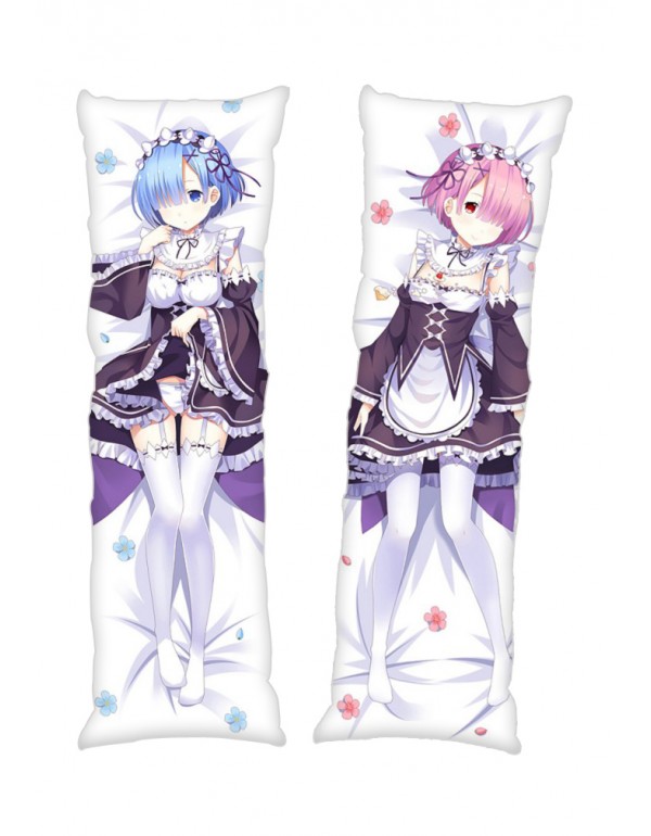 Rem and Ram Re:Life in a different world from zero Anime Dakimakura Japanese Hugging Body Kissenbezüge