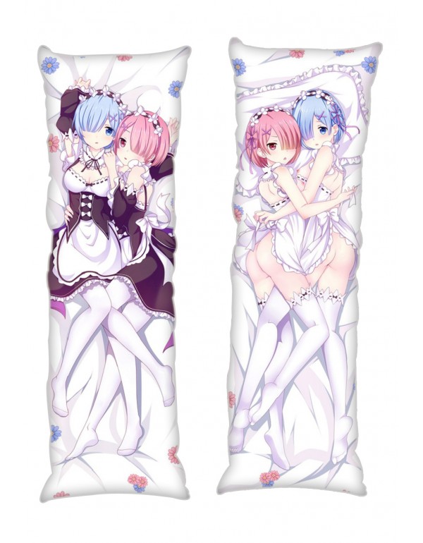 Rem and Ram Re:Life in a different world from zero Anime Dakimakura Japanese Hugging Body Kissenbezüge