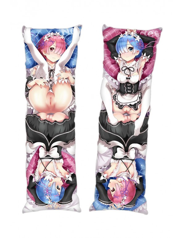 Rem and Ram Re:Life in a different world from zero Anime Dakimakura Japanese Hugging Body Kissenbezüge