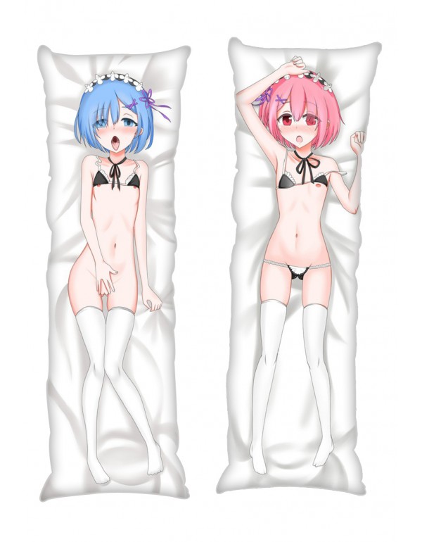 Rem and Ram Re:Life in a different world from zero Anime Dakimakura Japanese Hugging Body Kissenbezüge