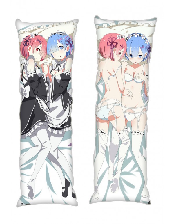 Rem and Ram Re:Life in a different world from zero Anime Dakimakura Japanese Hugging Body Kissenbezüge