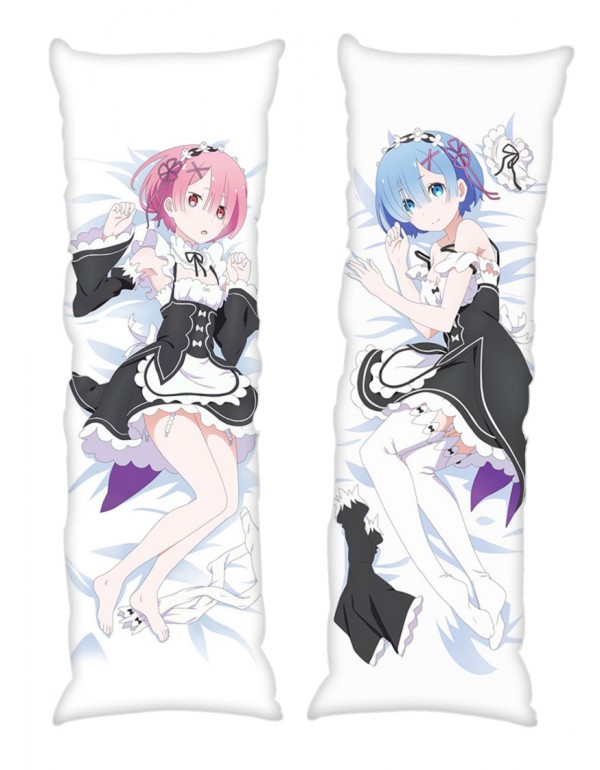 Rem and Ram Re:Life in a different world from zero Anime Dakimakura Japanese Hugging Body Kissenbezüge