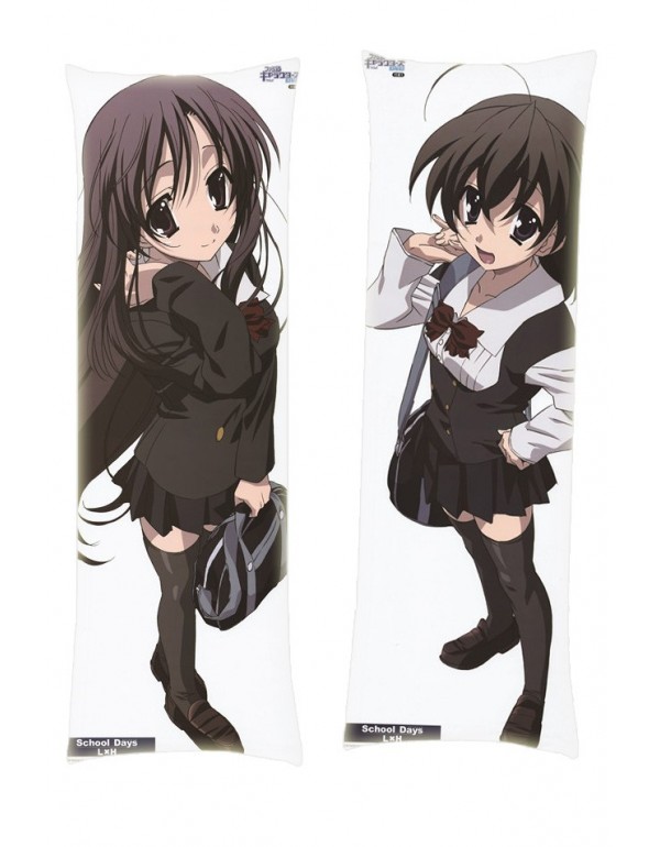 School Days Kotonoha Katsura Sekai Saionji Dakimakura Body Pillow Anime